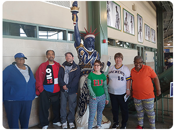 In April, the members of Community Opportunities Club North, Community Opportunities Club West, GSC Clubhouse and Legacy programs, and Waukesha Day Services had the opportunity to take a tour of Miller Park.