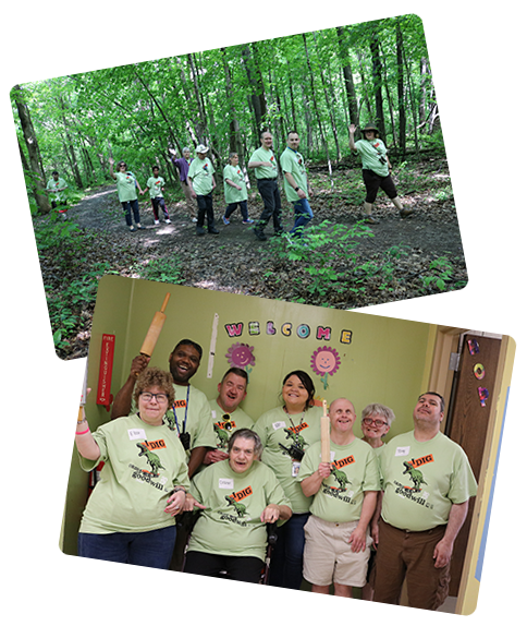 On Wednesday, June 5 our Community Opportunities Club North (COC North) located at Underwood Parkway in Wauwatosa was transformed into a Jurassic Park for our 7th Day Services Camp Goodwill