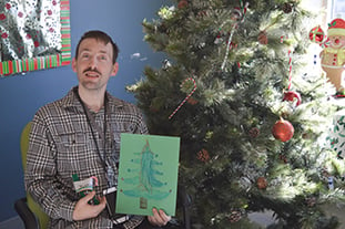 Justin created a Christmas tree