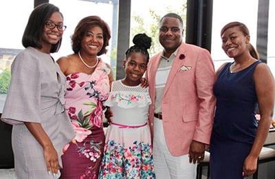 Goodwill Vice President of Community Relations, Angela Adams, and her family.