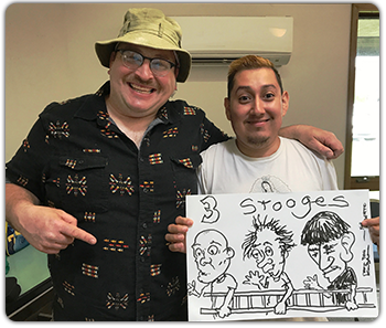 Back in July, our members were delighted when Dan the Cartoon Man presented a solid hour of drawing entertainment. 
