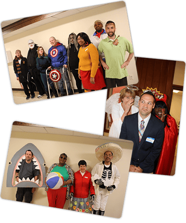 All costumes were purchased from Goodwill Store & Donation Centers to keep in line with our environmental objectives of reduce, reuse and recycle, as well as, support our mission of providing training and supportive services to individuals with disabilities. 
