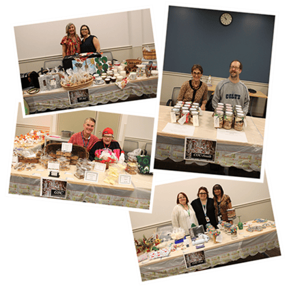 Each individual Day Services program, including those at the James O. Wright Center for Work and Training, GSC, Waukesha, and the Community Opportunities Clubs (COCs) contributed items to the event.